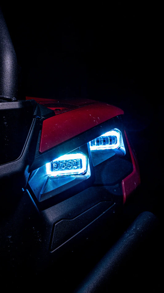 Комплект из 1 фары дальнего света (одна фара) для Can-Am 2023-2025 годов выпуска. <tc>Outlander</tc> & <tc>Renegade</tc> /2024-2025 <tc>Maverick</tc> R/2025 Canyon/2025 Spyder F3