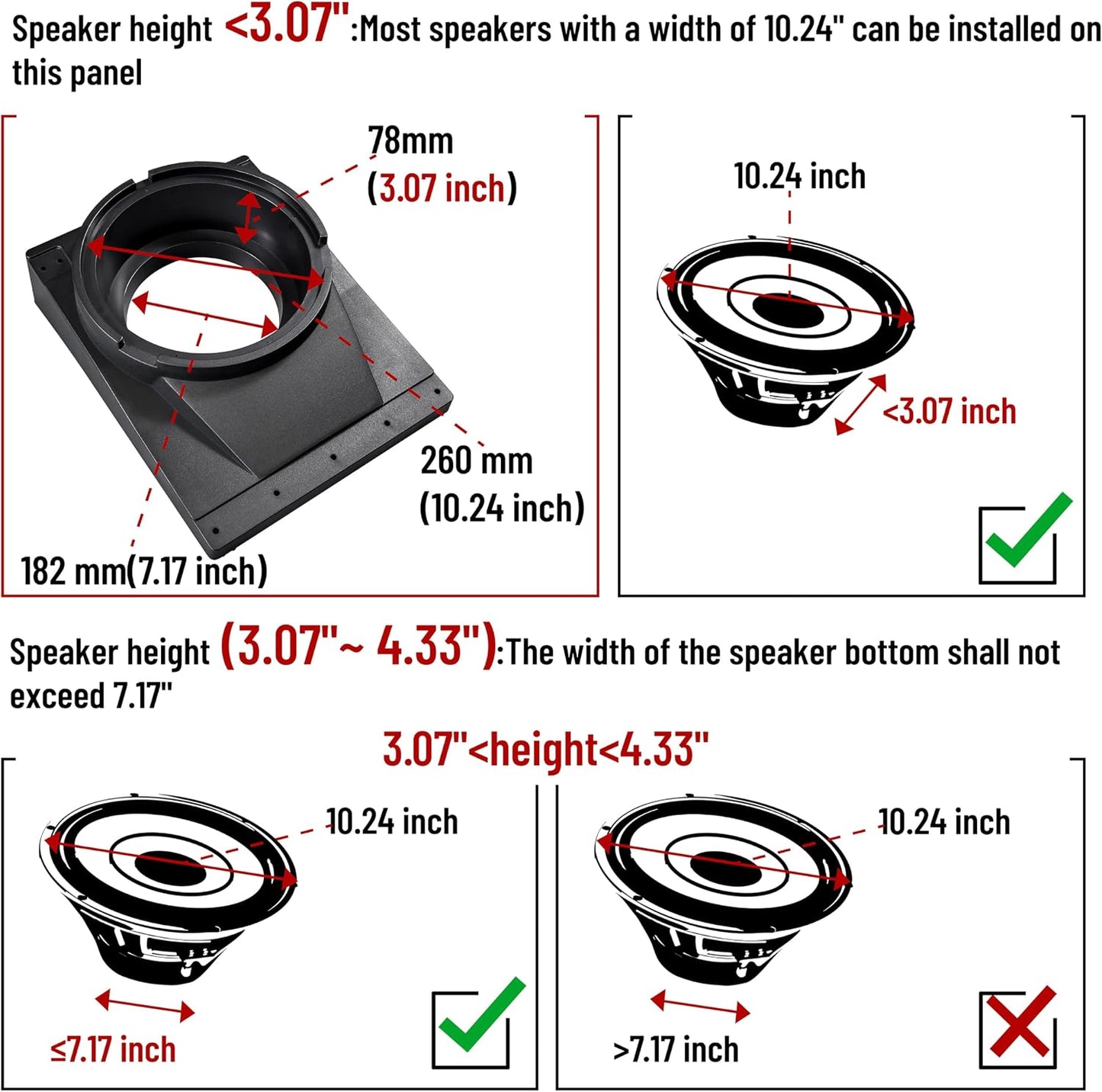 Under Seat Speaker Pod for Can-Am Maverick R MAX X RS 2024+