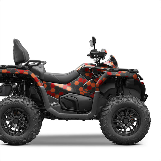Autocolante de design hexagon pentru CFMOTO Cforce Touring (G3) 800-1000