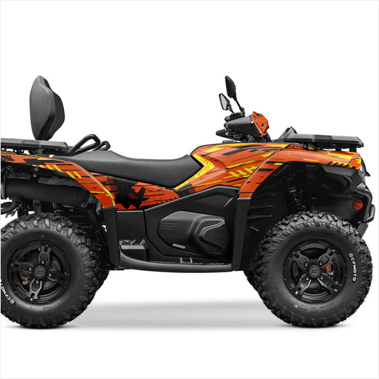 Кибер-дизайнерские наклейки для CFMoto CFORCE 400-520