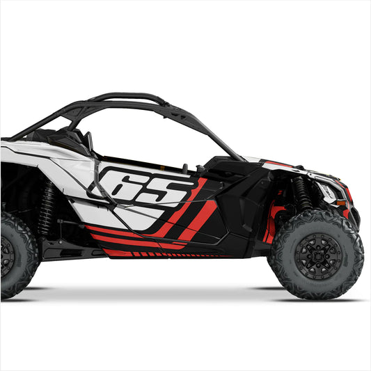 Номер (пользовательский) дизайн наклейки для Can-Am Maverick X3