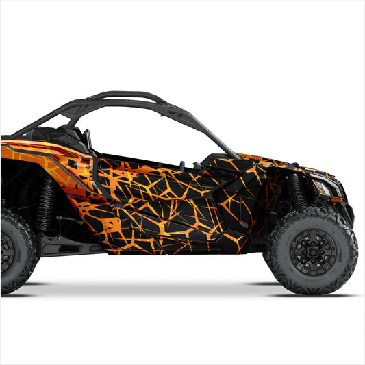 Αυτοκόλλητα σχεδίασης Quake για Can-Am Maverick x3