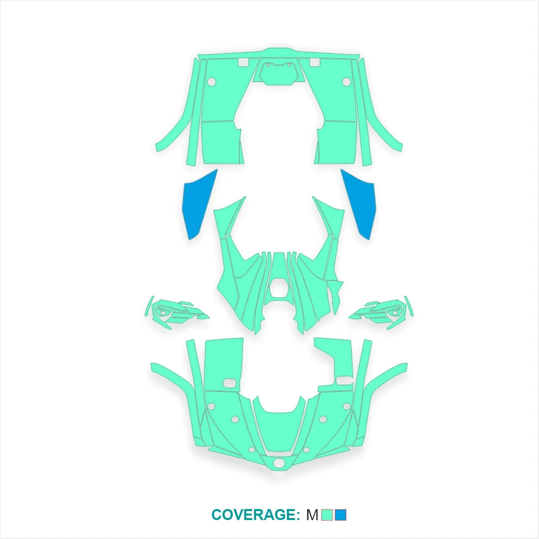 Adesivos de design cibernético para cfmoto cforce 400-520