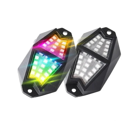 Kit de iluminación de roca LED RGB ultraancho de 210º
