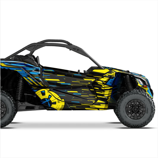 Αυτοκόλλητα σχεδιασμού cyber για can-am maverick x3