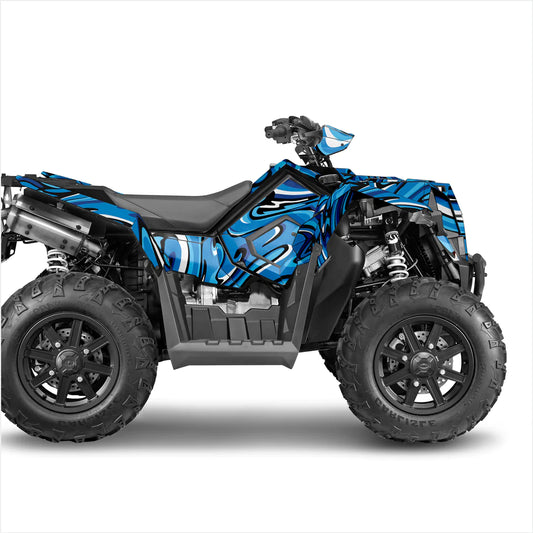 Кислотные наклейки на Polaris scrambler