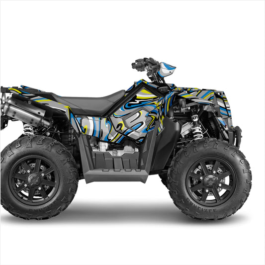 Кислотные наклейки на Polaris scrambler