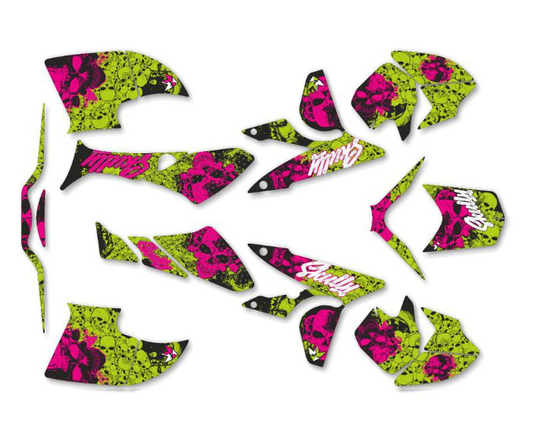 SKULLY dizaino lipdukai, skirti Honda TRX 450 (2004-2016)