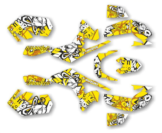 MAD MONKEY dizaino lipdukai, skirti Suzuki LTR 450