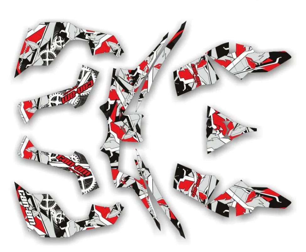 Геометрические наклейки на дизайн для кан-ам ренегат