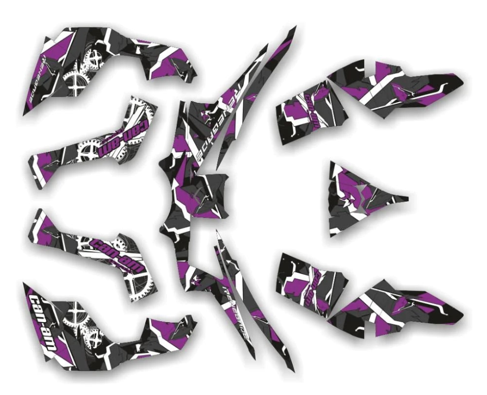 Геометрические наклейки на дизайн для кан-ам ренегат