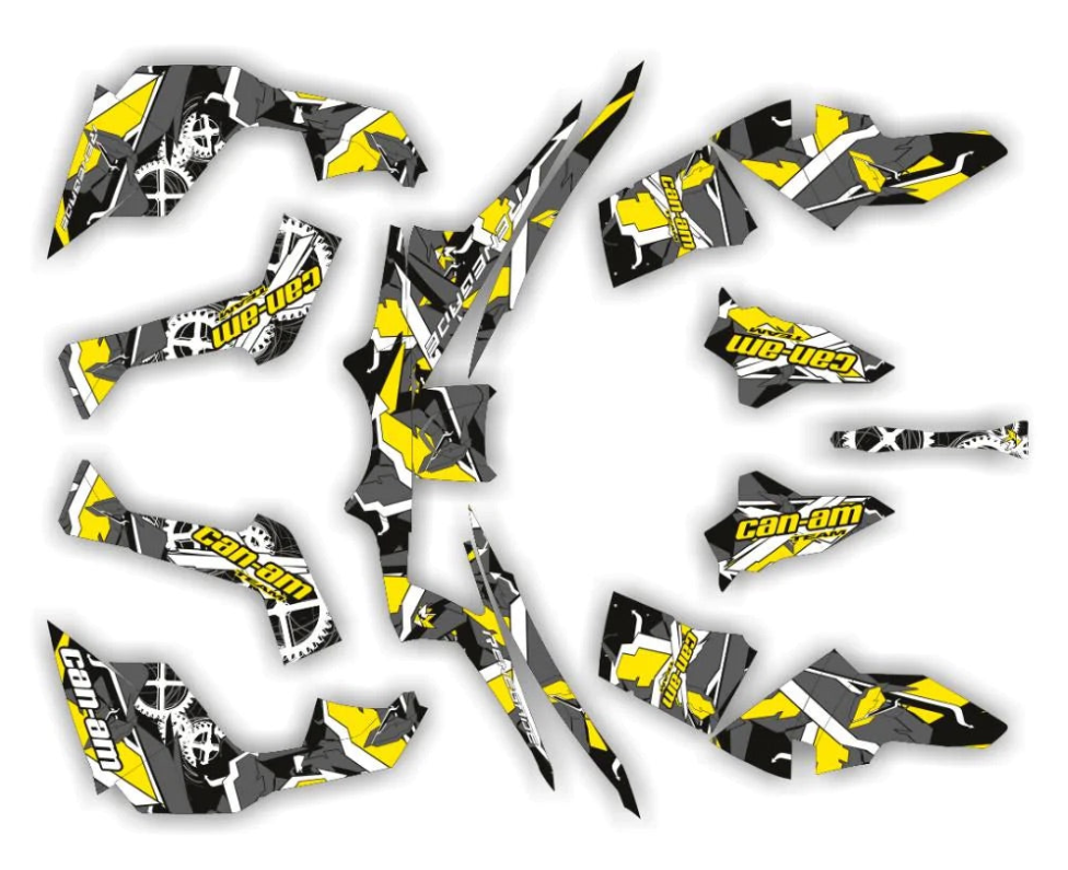 GEOMETRIC design stickers for Can-Am Renegade X MR