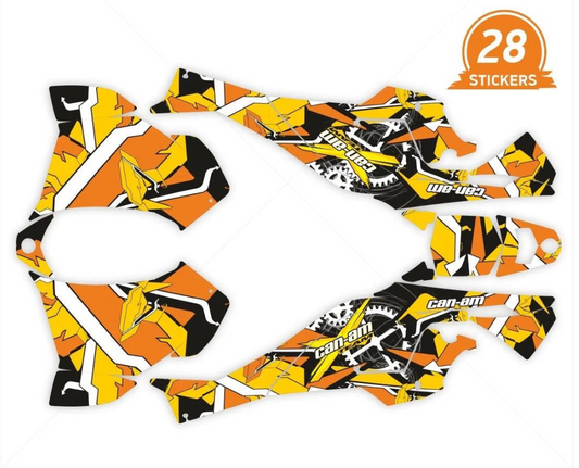 Геометрические наклейки на дизайн для Can-Am DS 450