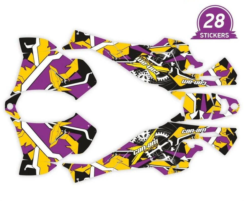 GEOMETRIC design stickers for Can-Am DS 450