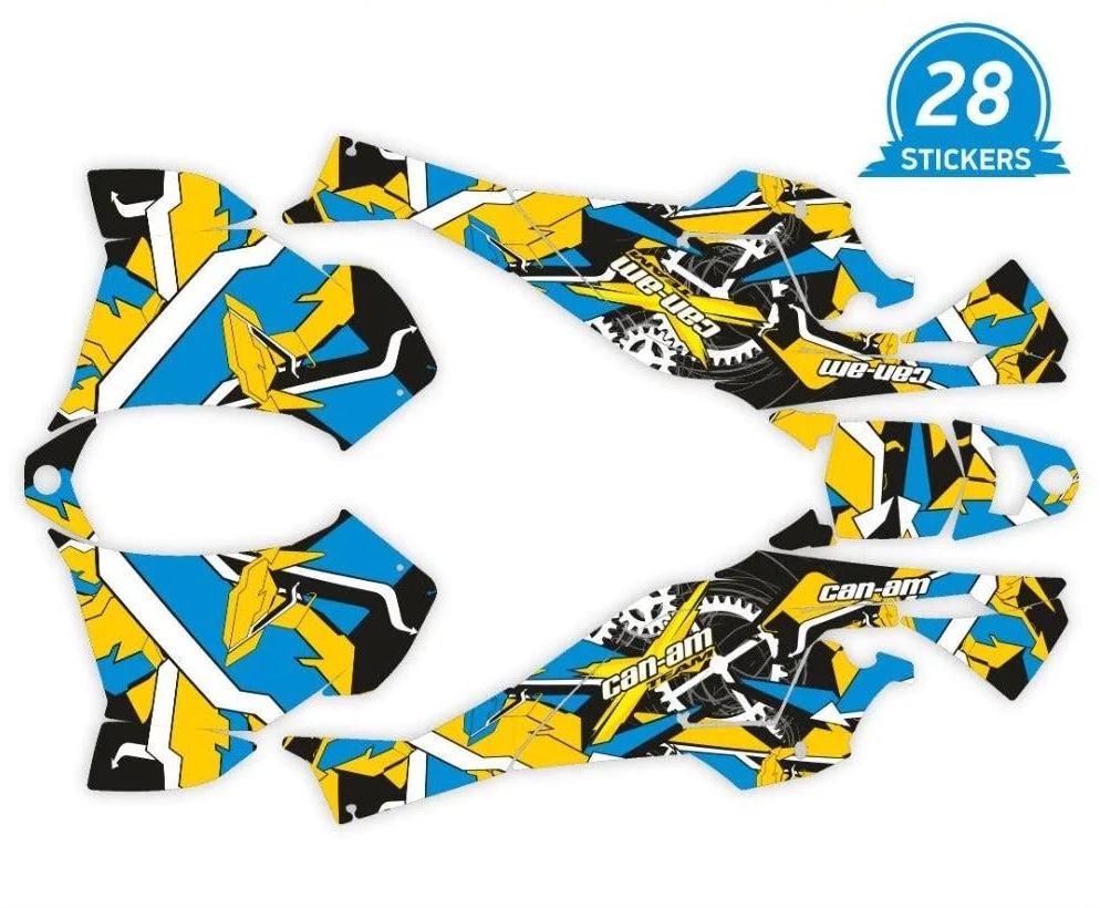 GEOMETRIC design stickers for Can-Am DS 450