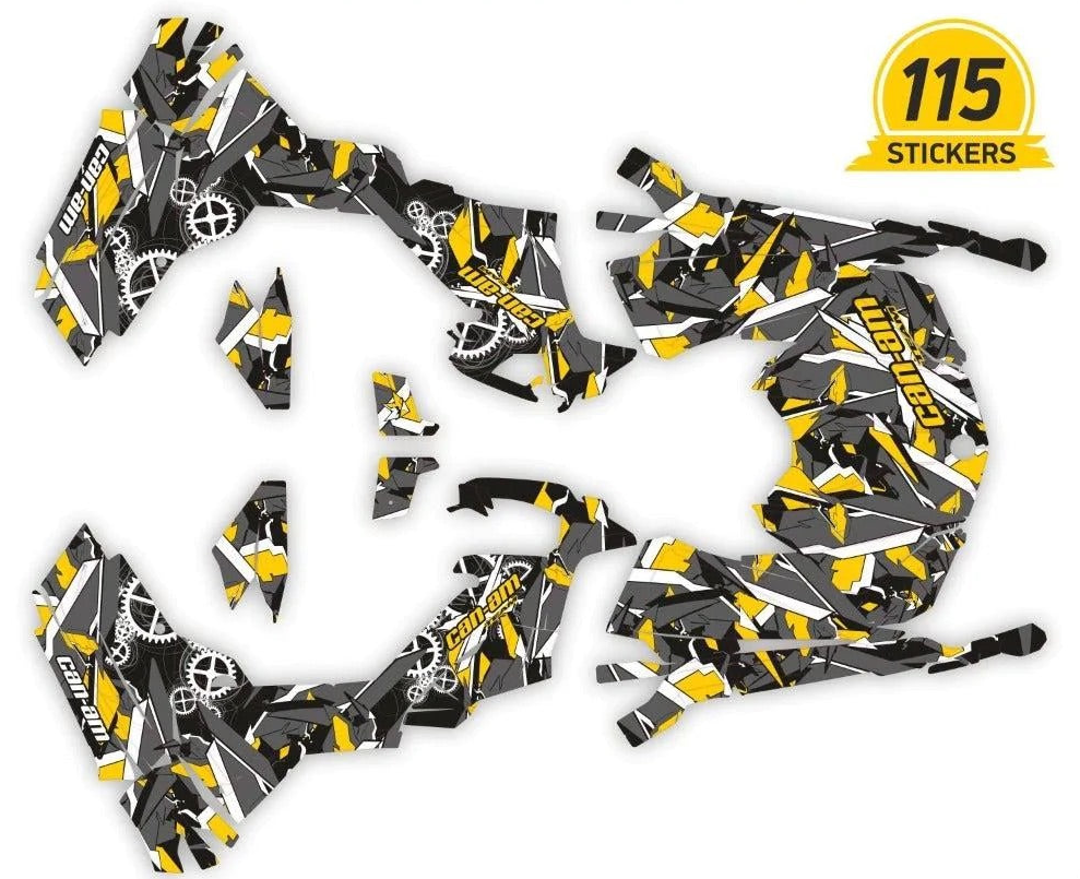 Geometryczne naklejki projektowe dla Can-Am Outlander G2