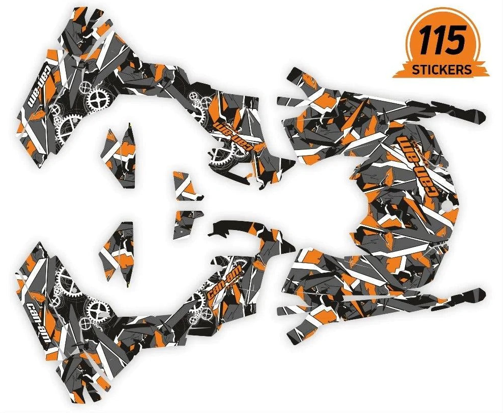 Adesivi di design geometrici per can-am outlander g2