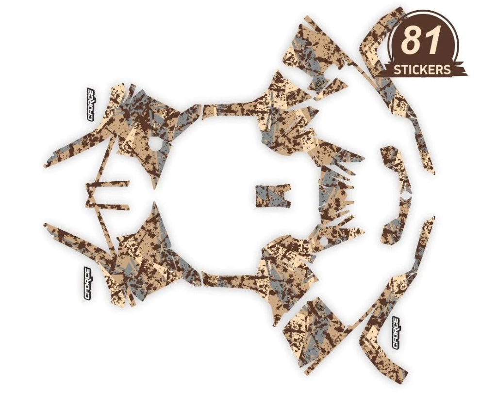 Adesivos de design de spot digital para cfmoto cforce