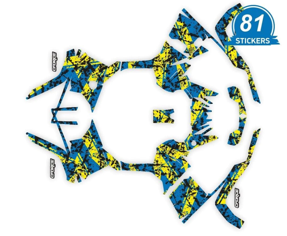 Цифровые дизайнерские наклейки для CFMOTO CFORCE