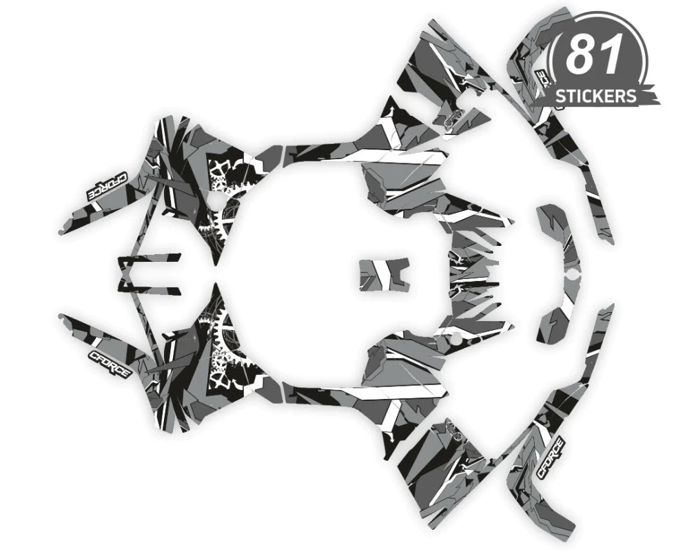 Adesivos de design geométrico para cfmoto cforce