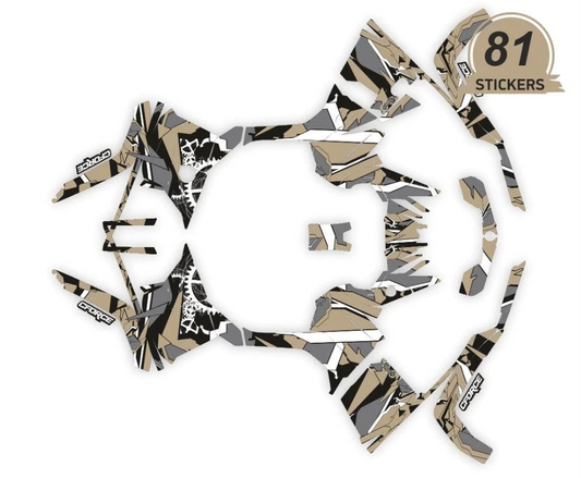 Adesivos de design geométrico para cfmoto cforce