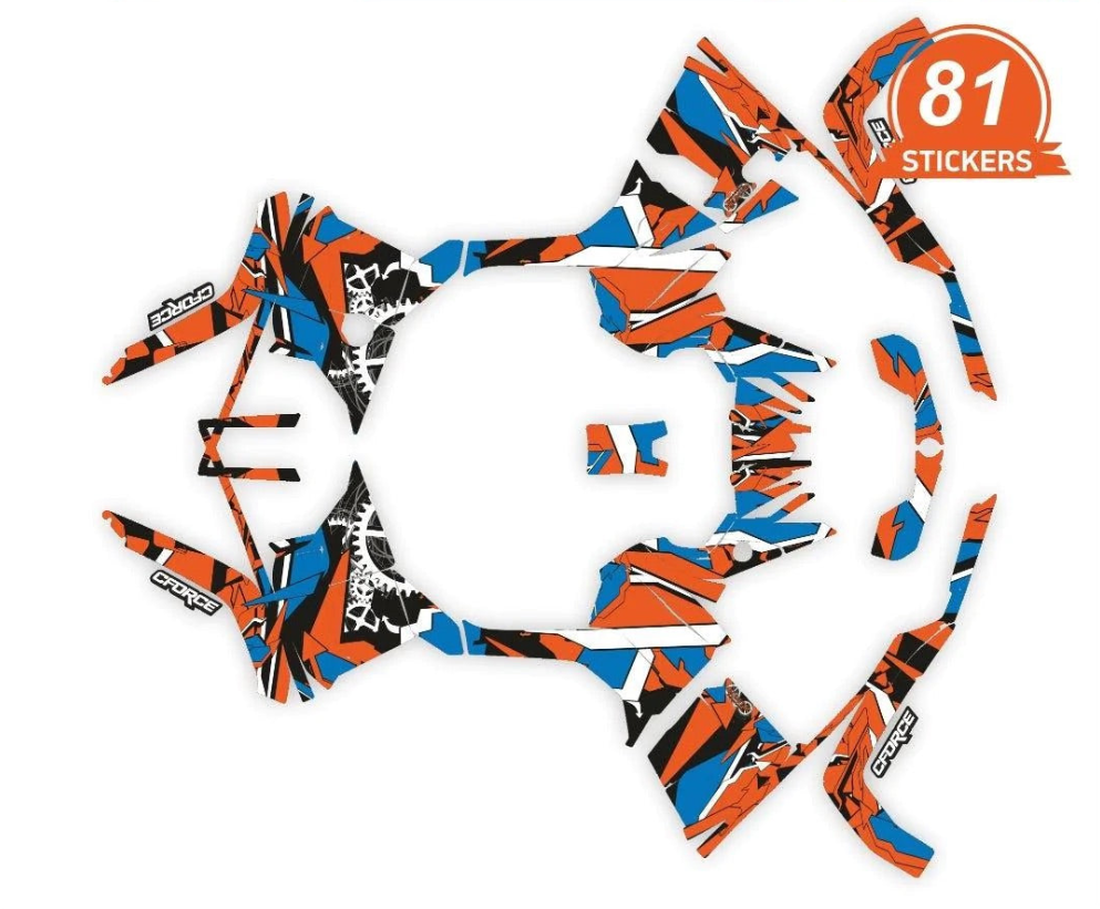 GEOMETRINIS dizaino lipdukai, skirti CFMOTO CFORCE