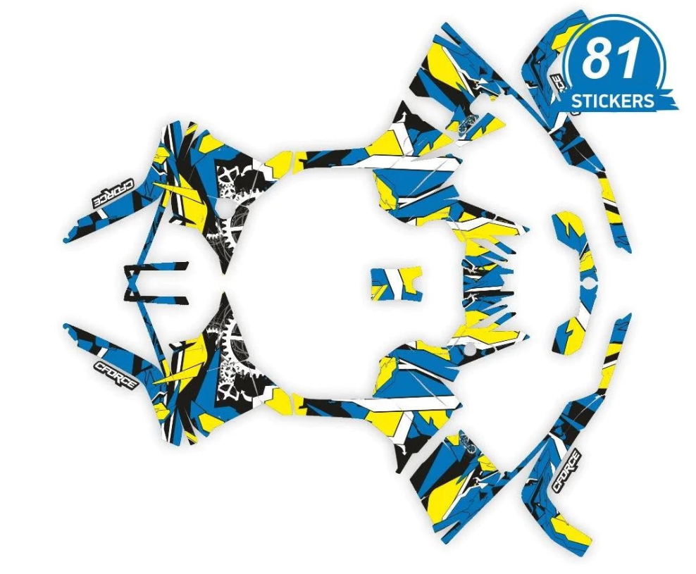 GEOMETRINIS dizaino lipdukai, skirti CFMOTO CFORCE