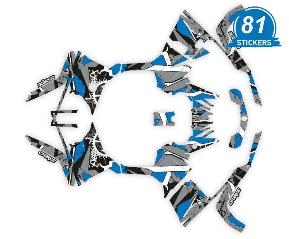 Geometrische Designaufkleber für CFMOTO CFORCE