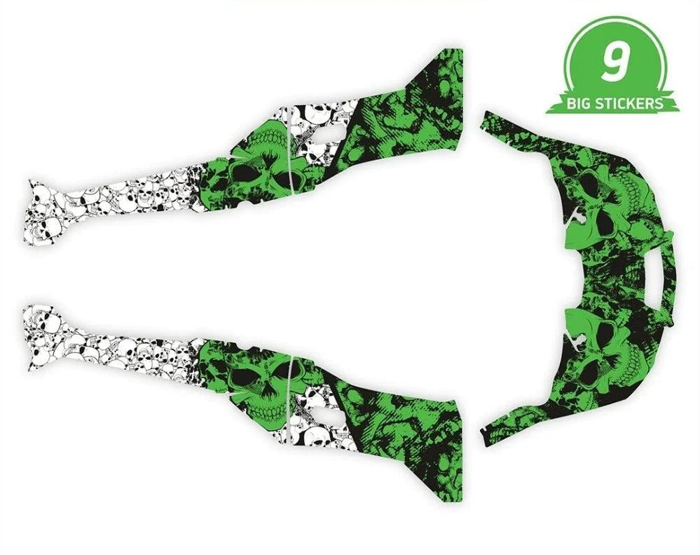Skully -Designaufkleber für Kawasaki Teryx KRX