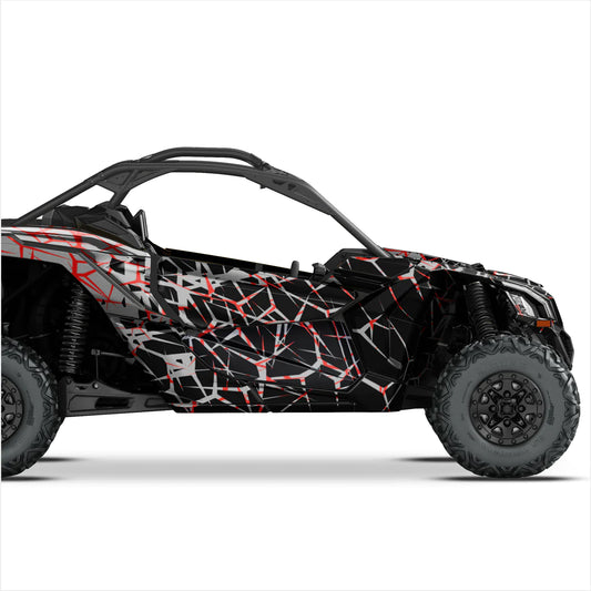 Αυτοκόλλητα σχεδίασης Quake για Can-Am Maverick x3