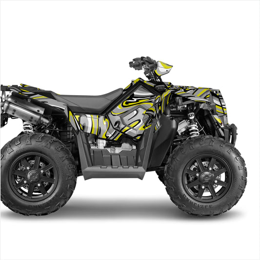 Кислотные наклейки на Polaris scrambler