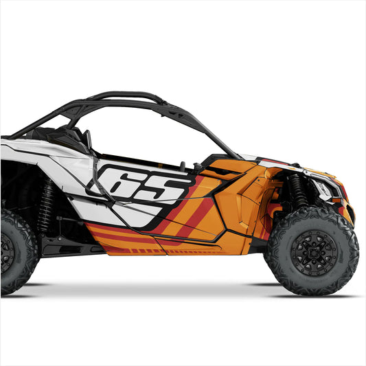 Номер (пользовательский) дизайн наклейки для Can-Am Maverick X3