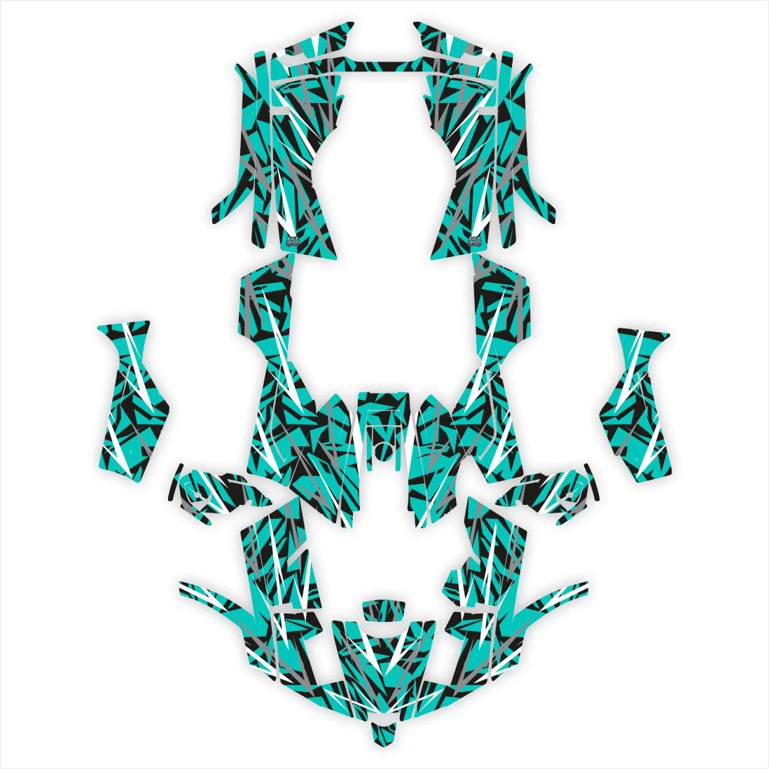 Αυτοκόλλητα σχεδιασμού πνεύματος αγώνα για cfmoto cforce