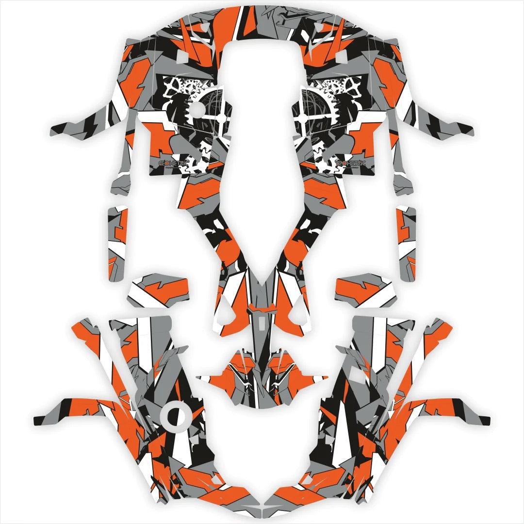 Geometrische Designaufkleber für Stels Guepard