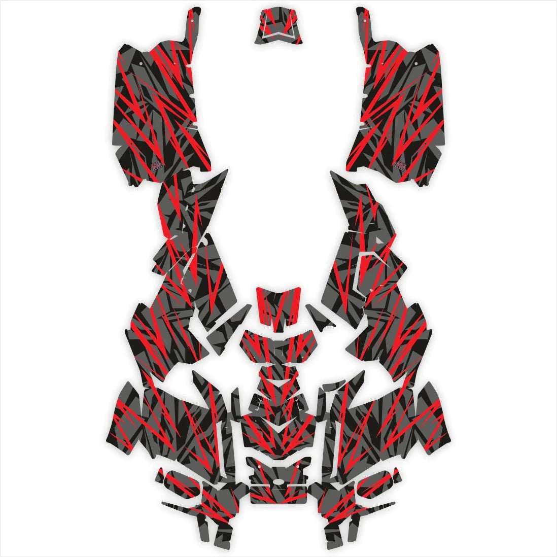 Versenyszellem -tervező matricák a Polaris Scramblerhez