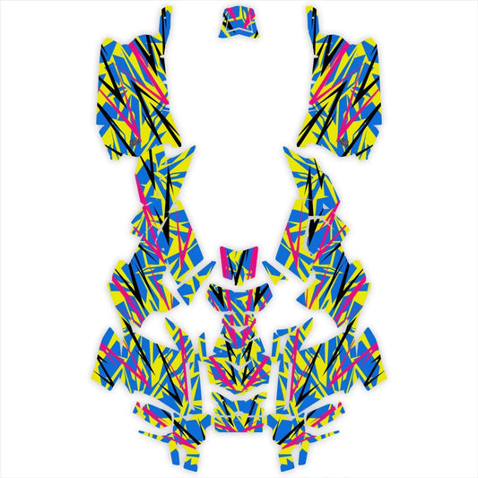 Versenyszellem -tervező matricák a Polaris Scramblerhez