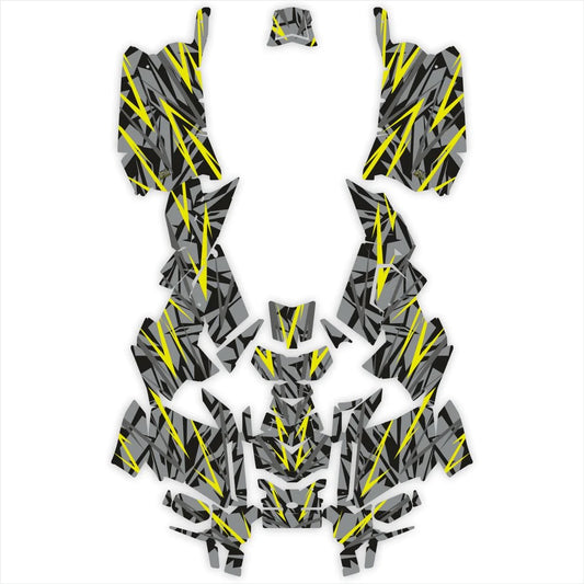 Versenyszellem -tervező matricák a Polaris Scramblerhez