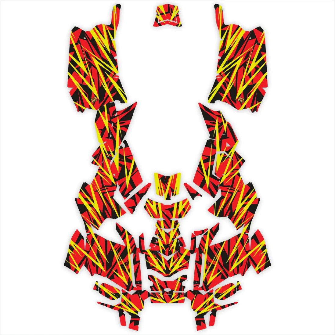 Versenyszellem -tervező matricák a Polaris Scramblerhez