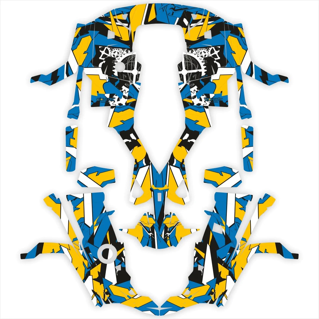 Geometrische Designaufkleber für Stels Guepard