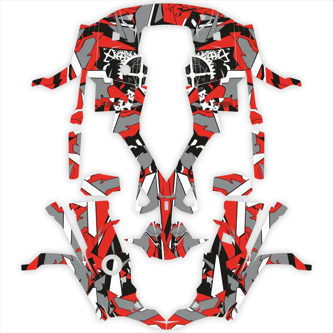 Geometrische Designaufkleber für Stels Guepard