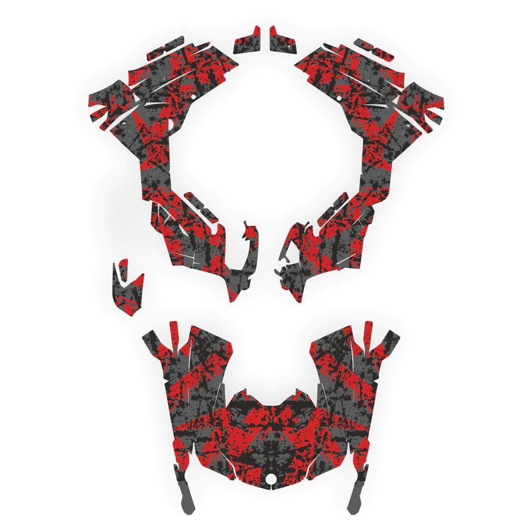 Adesivi di design del punto digitale per can-am outlander x mr