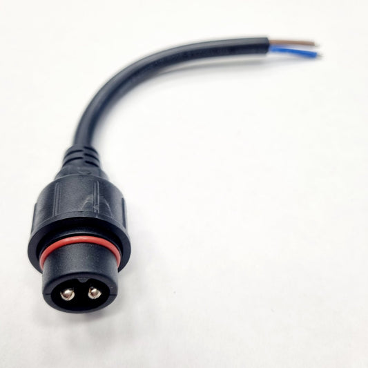 Conjunto de cabos de conector à prova d'água - 2 pinos, 2,5 mm²