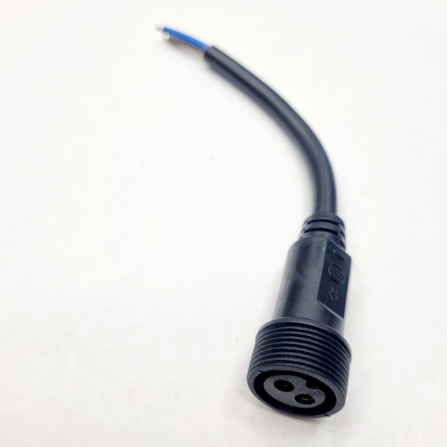 Conjunto de cabos de conector à prova d'água - 2 pinos, 2,5 mm²