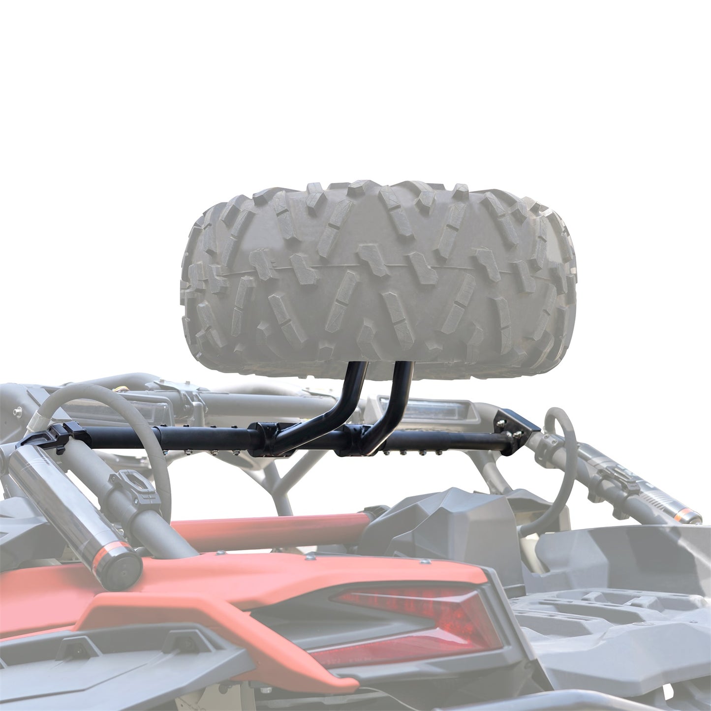 Suporte para pneu sobressalente traseiro compatível com pneus de até 32 polegadas para veículos Can-Am. <tc>Maverick</tc> X3