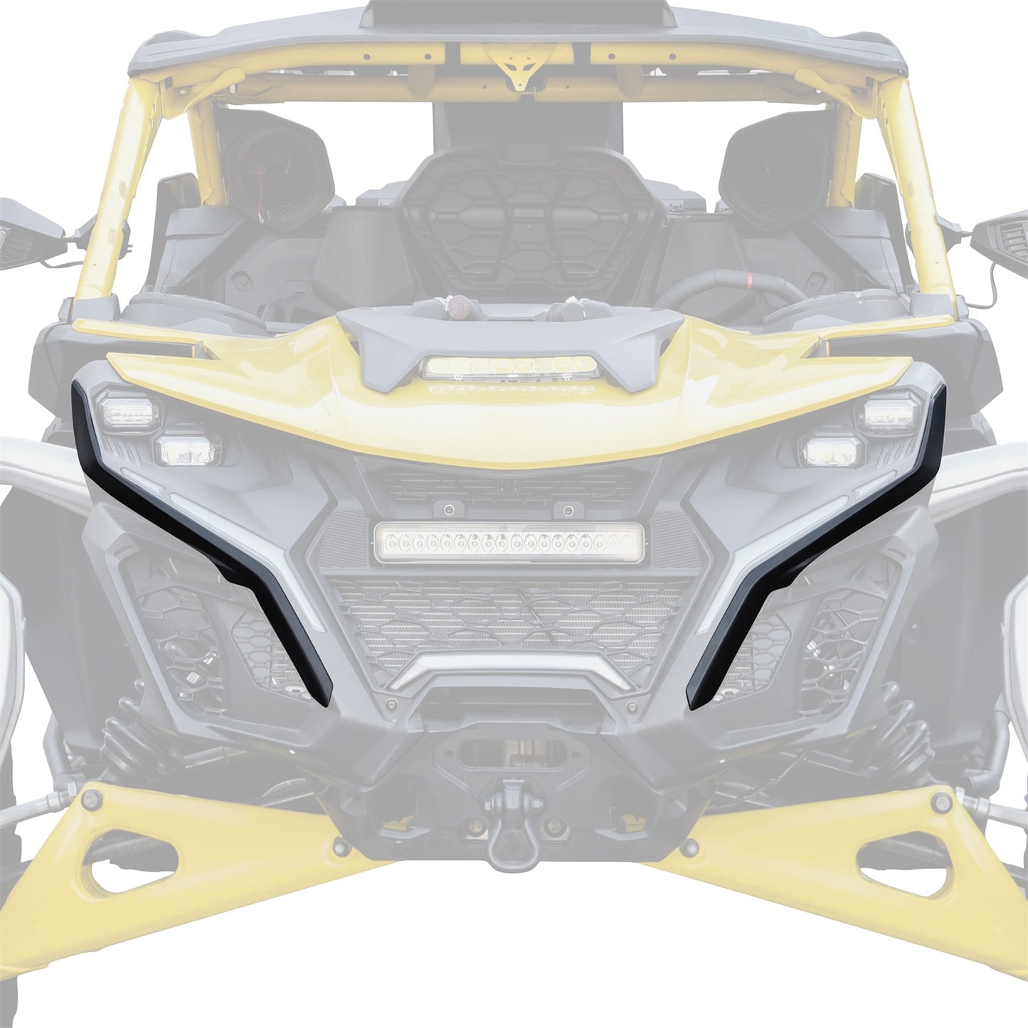 Front Left & Right DRL Fairing Trim Panel Kit for Can-Am Maverick R MAX X RS RC 2024+
