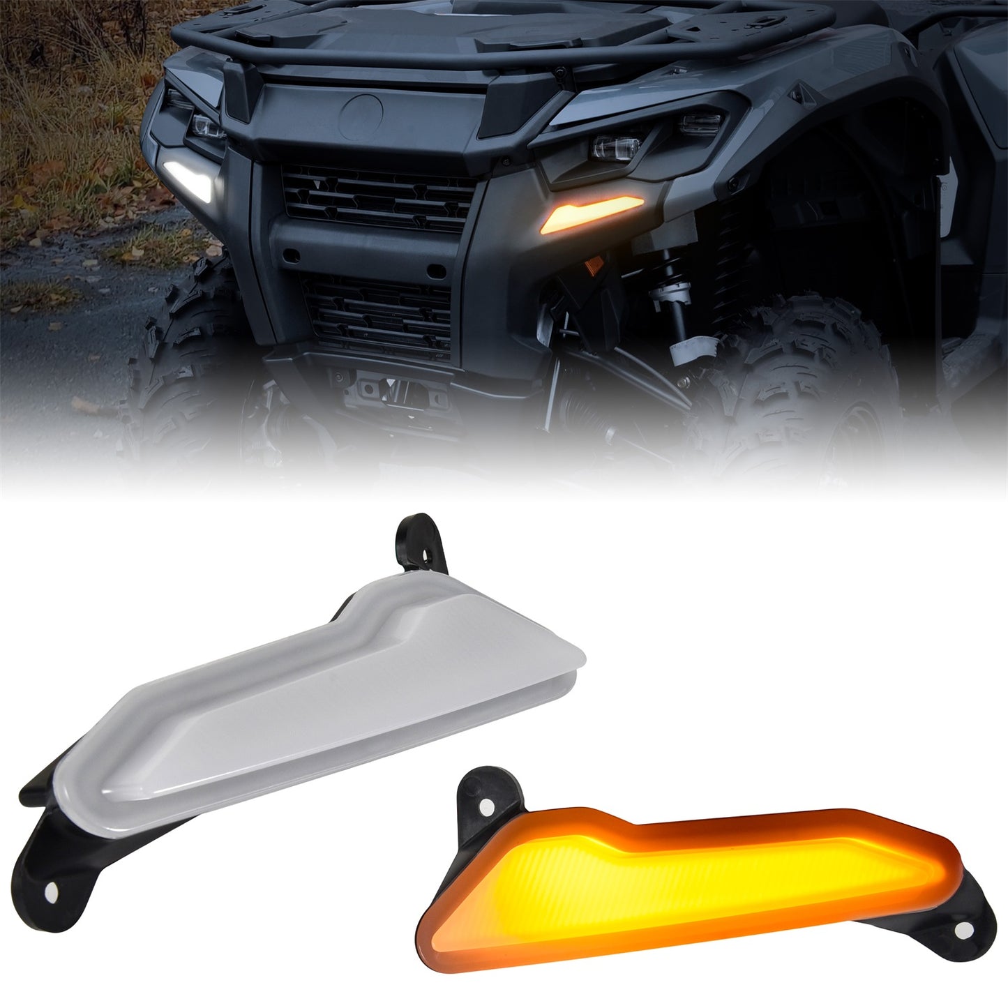 LED Front Bumper Lights Front with Turn Signal Light for Can-Am Outlander
