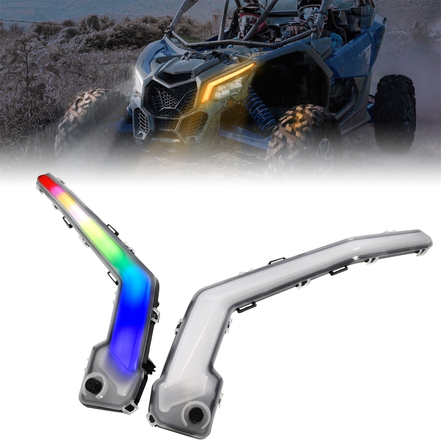 Έξυπνα φώτα LED RGB με σήμα στροφής για Can-Am <tc>Maverick</tc> Χ3