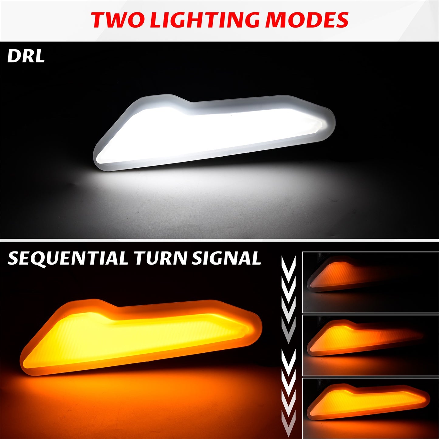 LED Front Bumper Lights Front with Turn Signal Light for Can-Am Outlander