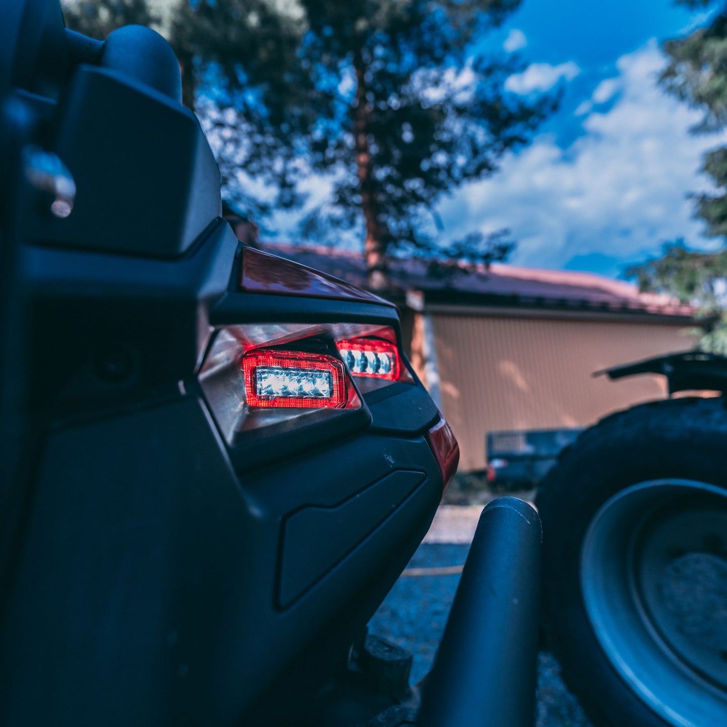 Conjunto de 2 faróis dianteiros para Can-Am 2023-2025 <tc>Outlander</tc> &amp; <tc>Renegade</tc> /2024-2025 <tc>Maverick</tc> R/Canyon 2025/Spyder F3 2025