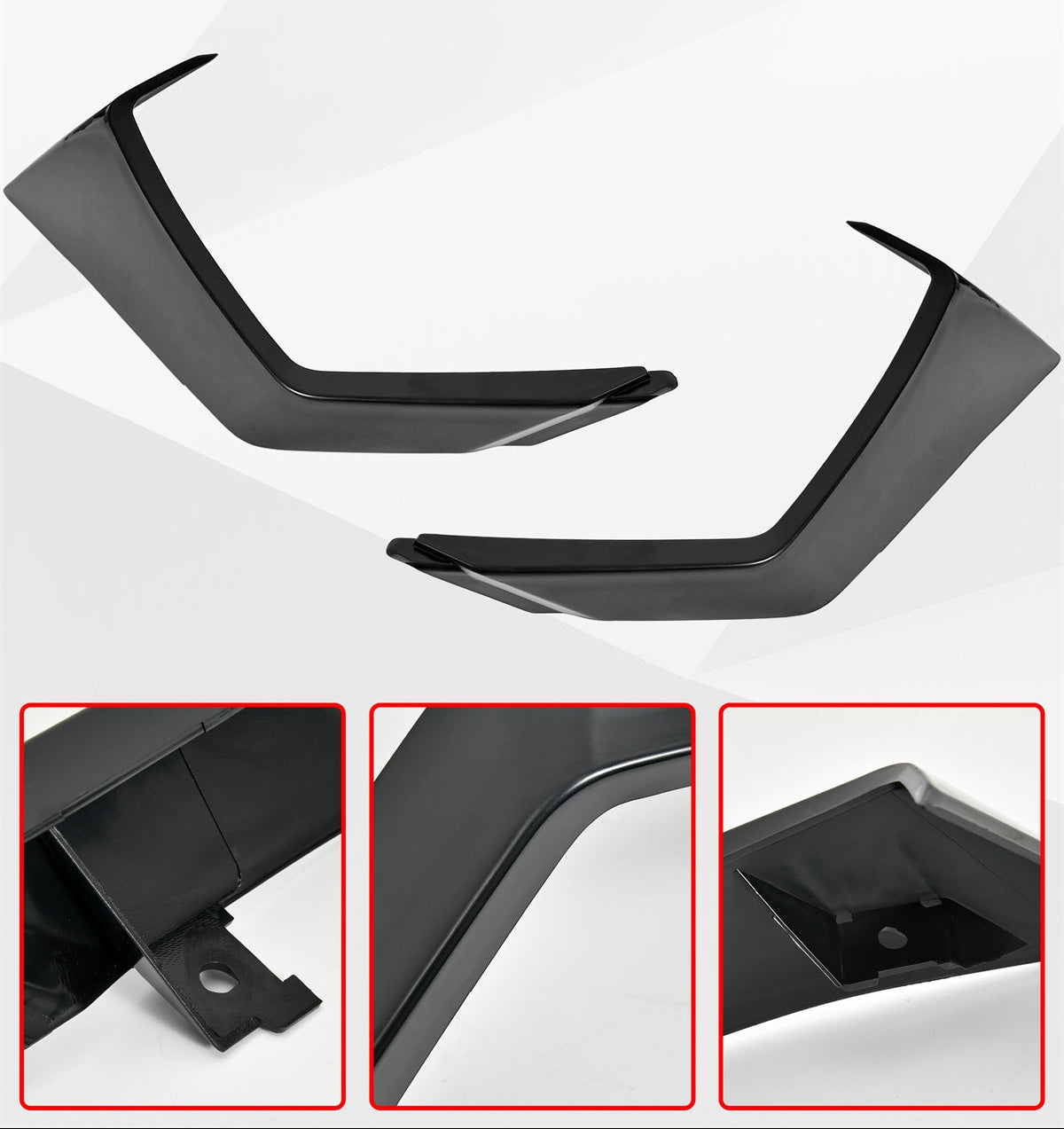 Rear Left & Right Taillight Trim Panel Kit for Can-Am Maverick R MAX X RS RC 2024+